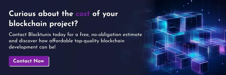 Blockchain project cost