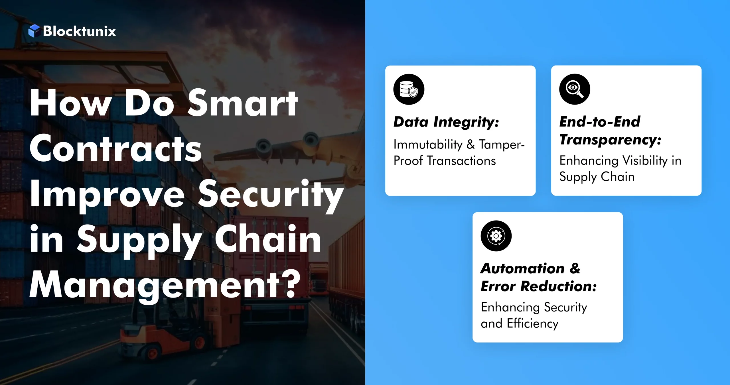 Smart Contracts in Supply Chain for Security