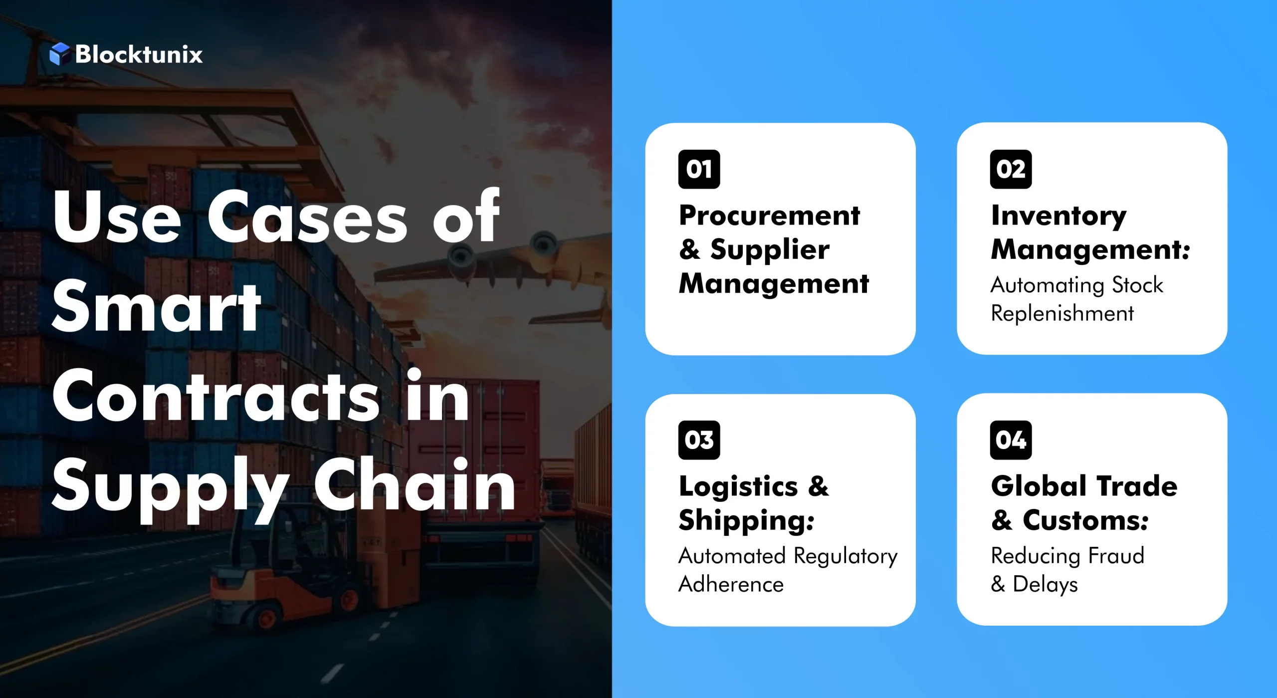 Use Cases of Smart Contracts in Supply Chain