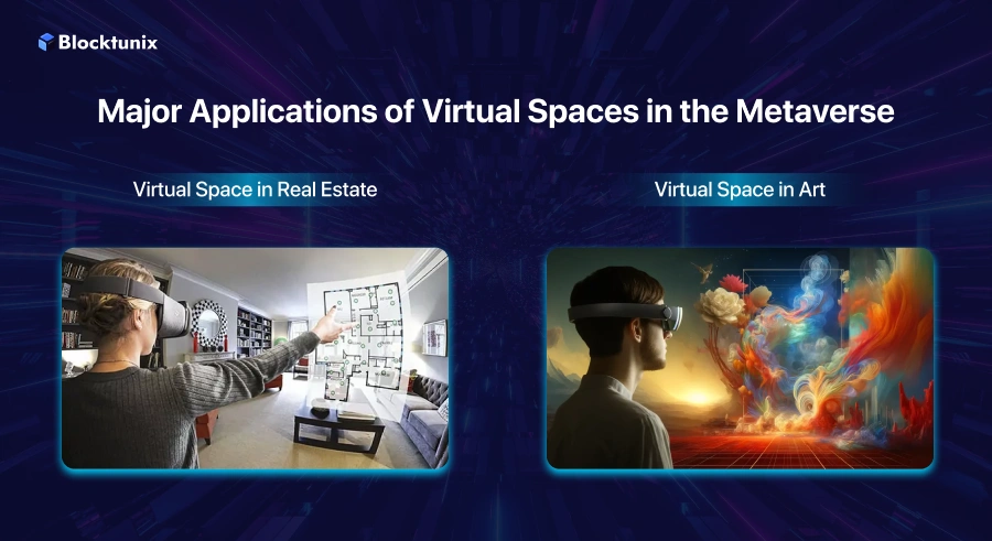 Applications of Virtual Spaces in the Metaverse